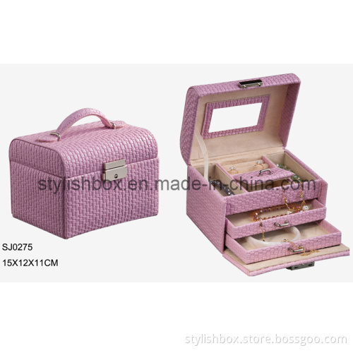Portable Elegant Travel Jewelry Box (SJ0273)